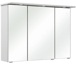 SKŘÍŇKA SE ZRCADLEM, bílá, 96/70/18 cm Xora - Zrcadlové skříňky