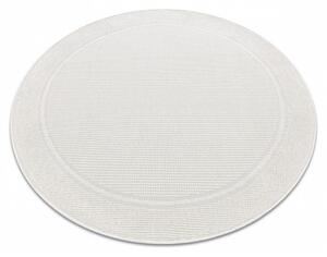 Kusový koberec Duhra bílý kruh 120cm