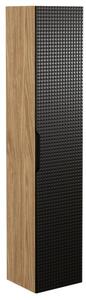 Koupelnová vysoká skříňka LUXOR BLACK 170 cm
