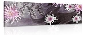 Obraz květiny na nádherném pozadí Varianta: 150x50