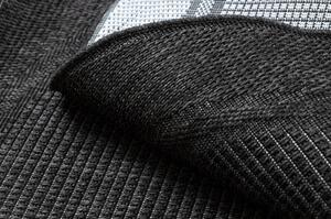 Kusový koberec Duhra černý kruh 120cm