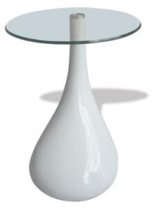 Konferenční stolek - bílá kapková forma | 2 ks