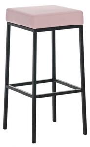 Barová stolička Joel, výška 80 cm, černá-růžová