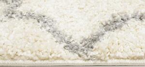 Kusový koberec shaggy Papua krémový 120x170cm