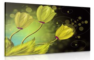 Obraz květiny ze zlata Varianta: 120x80