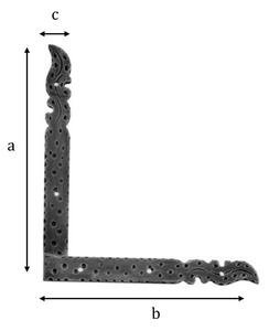 GALBUSERA Kovaný falešný pant model 571