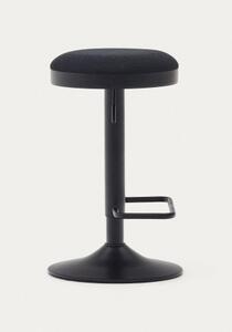 ZAIB BLACK barová židle černá