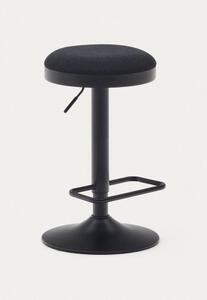 ZAIB BLACK barová židle černá