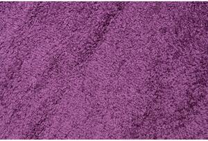 Kusový koberec shaggy ctverec Parba šeříkový 200x200cm