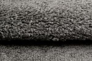Kusový koberec shaggy Parba tmavě šedý 120x170cm