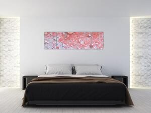 Obraz - Přímořská atmosféra v růžových odstínech (170x50 cm)