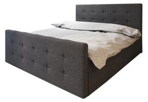 Čalouněná postel MILANO 1 + rošt + matrace, 160x200, cosmic 97