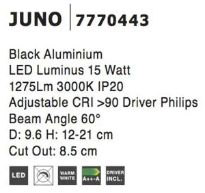 Podhledové svítidlo Juno černá