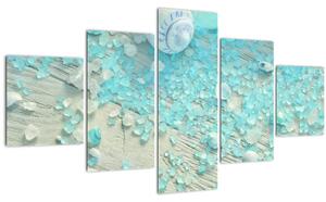 Obraz - Přímořská atmosféra v tyrkysových odstínech (125x70 cm)