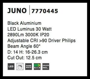 Podhledové svítidlo Juno Big černé