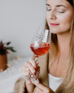 Sklenice na víno Nasávam vianočnú atmosféru – SK