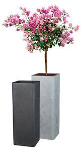 Scheurich Květináč Cube High (výška cca 70 cm, Stony Grey) (100349932002)