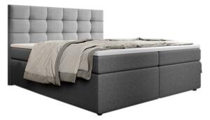 Čalouněná postel boxspring SALMA + topper, 160x200, inari 91