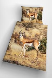 Glamonde 3D povlečení Antilope se zipem 140×200 cm