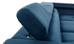 Eltap sedací souprava ERIDANO, rozkládací + potahový materiál látka Monolith 77, modrá, na úvodní fotce, pravý roh