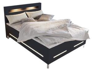 Čalouněná postel boxspring BENZ + topper, 160x200, soft 11