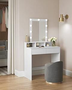 Vasagle Toaletní stolek se zrcadlem a žárovkami