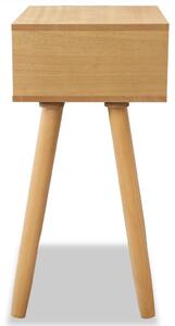 Noční stolek Latch - 2 ks - masivní borovice | hnědý