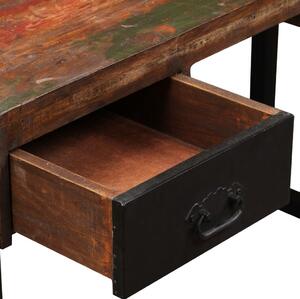 Psací stůl s 2 zásuvkami - masivní recyklované dřevo | 120x50x76 cm