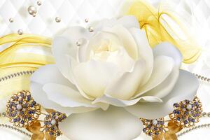 Obraz luxusní růže s abstrakcí Varianta: 60x40