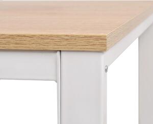 Psací stůl - dub a bílý | 120x60x75 cm