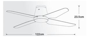 Lucci air 213001 - LED Stropní ventilátor AIRFUSION ARIA LED/18W/230V bílá + DO