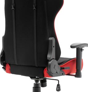 Herní židle k PC Sracer R6 s područkami nosnost 130 kg černá-červená