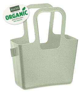 TASCHE plážová taška, zásobník, stojan na časopisy a noviny a na hračky Organic KOZIOL (barva-organic zelená)
