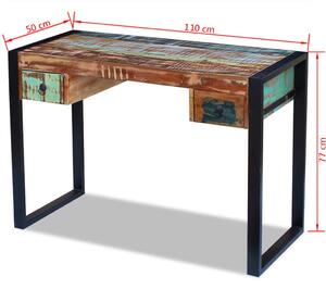 Psací stůl z masivního recyklovaného dřeva