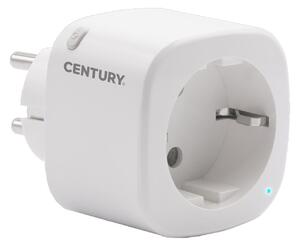CEN SCKSMA Zástrčka-Zásuvka SMART 16A-220-240V-IP20 ovládaná SMARTPHONEM přes WIFI nebo hlasem. Možnost zapnutí nebo vypnutí spotřebičů. Tuya WiFi - CENTURY