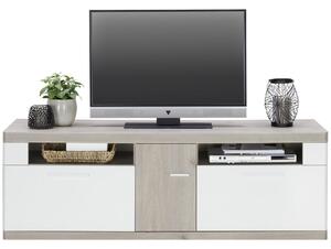 NÍZKÁ KOMODA, bílá, barvy dubu, 160/54/50 cm Xora - TV stolky & komody pod TV