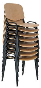 Dřevěná konferenční židle ISO NEW - černé nohy, buk