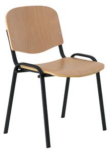 Dřevěná konferenční židle ISO NEW - černé nohy, buk