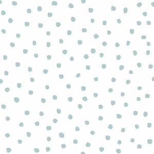 Bílá vliesová tapeta s modrými puntíky, 17121, MiniMe, Cristiana Masi by Parato