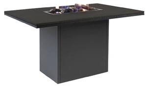 Jídelní stůl s plynovým ohništěm COSI, Cosiloft 120, černá