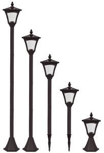 Luxform Solární zahradní vysoká LED lampa Casablanca černá 31159