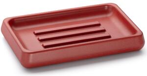 Mýdlenka 14,5 cm PERSEUS BASIC - cihlově červená, bez dekoru, lak mat