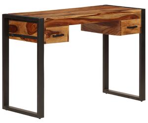 Psací stůl se 2 zásuvkami - masivní sheesham | 110x50x77 cm