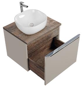 Santa Fe Taupe 60 koupelnová sestava vč.keramického umyvadla Typ nábytku: Umyvadlová skříňka