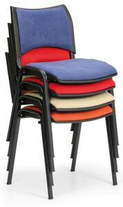Konferenční židle SMART - černé nohy, oranžová