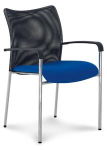 Konferenční židle John, modrá / černá