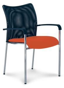 Konferenční židle John, oranžová / černá