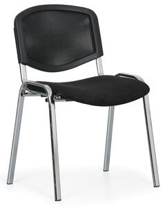 Konferenční židle Viva Mesh - chromované nohy, černá