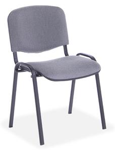 Konferenční židle Viva, černé nohy, šedá