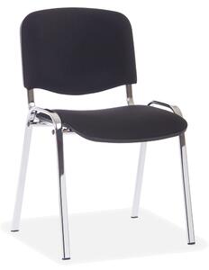 Konferenční židle Viva, chromované nohy, černá